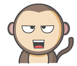 Monmo Monkey sticker #10925685