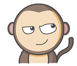 Monmo Monkey sticker #10925686