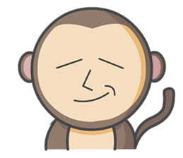 Monmo Monkey sticker #10925689