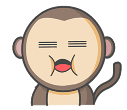 Monmo Monkey sticker #10925690