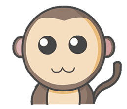 Monmo Monkey sticker #10925691
