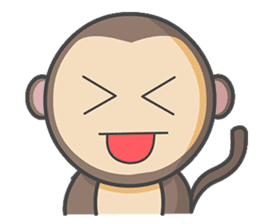 Monmo Monkey sticker #10925692