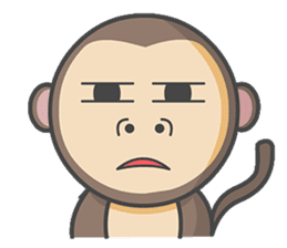 Monmo Monkey sticker #10925693