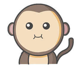 Monmo Monkey sticker #10925695