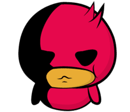 Red beans duck sticker #10926499