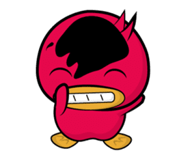 Red beans duck sticker #10926500