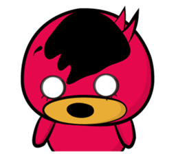 Red beans duck sticker #10926505