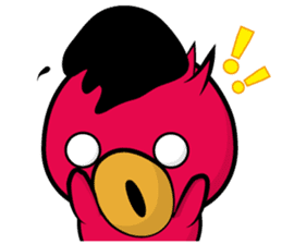 Red beans duck sticker #10926506