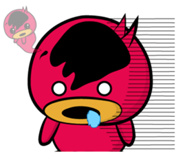 Red beans duck sticker #10926507