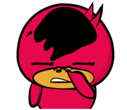 Red beans duck sticker #10926511