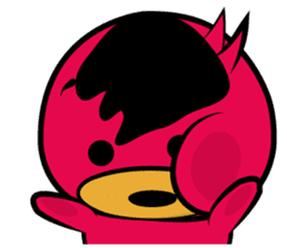 Red beans duck sticker #10926517