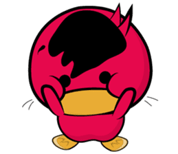 Red beans duck sticker #10926524