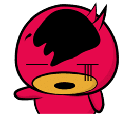 Red beans duck sticker #10926526