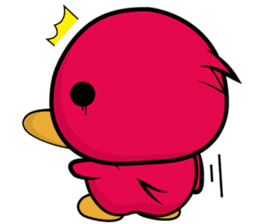 Red beans duck sticker #10926528