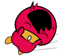 Red beans duck sticker #10926529