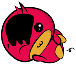 Red beans duck sticker #10926530