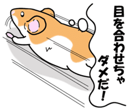 Real intention of the hamster. sticker #10927423