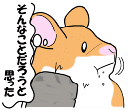 Real intention of the hamster. sticker #10927426
