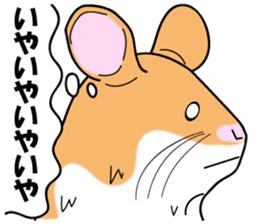 Real intention of the hamster. sticker #10927430