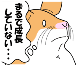 Real intention of the hamster. sticker #10927438