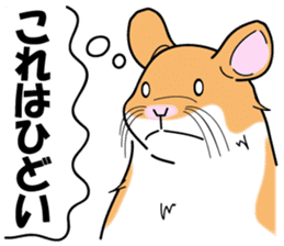 Real intention of the hamster. sticker #10927440