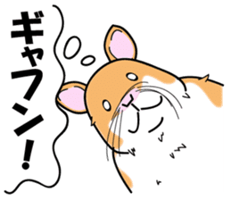 Real intention of the hamster. sticker #10927441