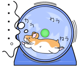 Real intention of the hamster. sticker #10927443