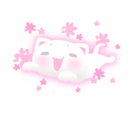 White kitty! sticker #10927622