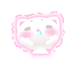 White kitty! sticker #10927625