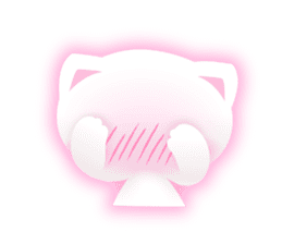 White kitty! sticker #10927630