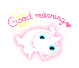 White kitty! sticker #10927634