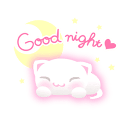 White kitty! sticker #10927635