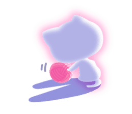 White kitty! sticker #10927641