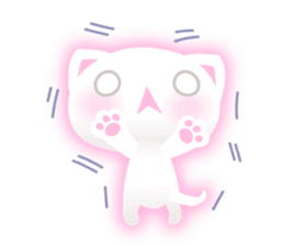 White kitty! sticker #10927648