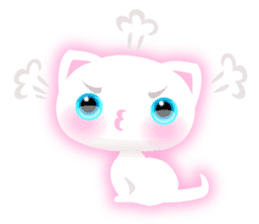 White kitty! sticker #10927651