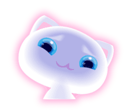 White kitty! sticker #10927653