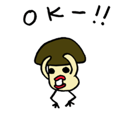 Birds mushrooms 2 sticker #10927738