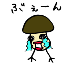 Birds mushrooms 2 sticker #10927742