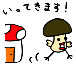 Birds mushrooms 2 sticker #10927754