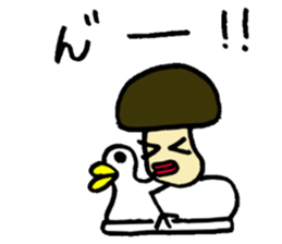 Birds mushrooms 2 sticker #10927766