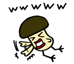 Birds mushrooms 2 sticker #10927773