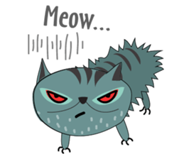 Funny Old Cat sticker #10927988