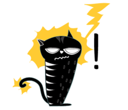 Funny Old Cat sticker #10928007