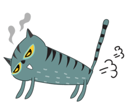 Funny Old Cat sticker #10928008