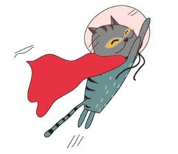 Funny Old Cat sticker #10928010