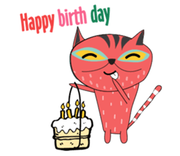 Funny Old Cat sticker #10928014