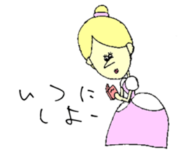 Cinderella & cafe sticker #10928668