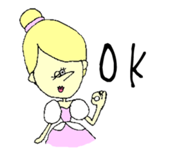 Cinderella & cafe sticker #10928684