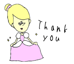 Cinderella & cafe sticker #10928687