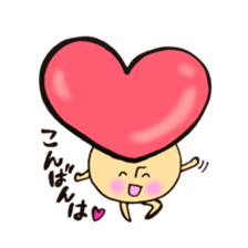Heart mushroom sticker #10929149